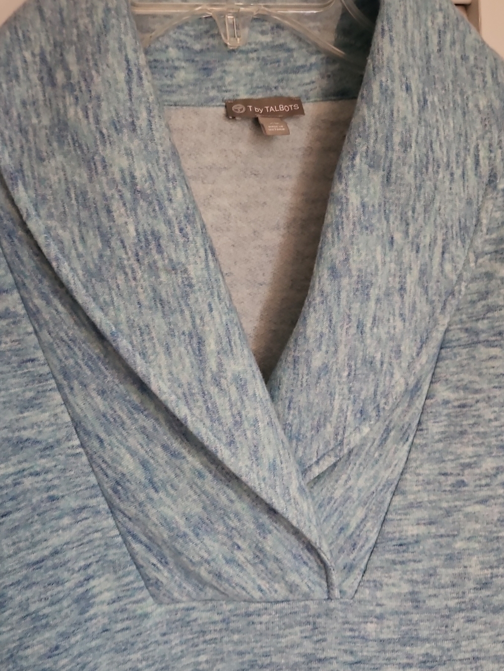 T BY TALBOTS LIGHT BLUE SWEATSHIRT SZ XL - Picture 3 of 6